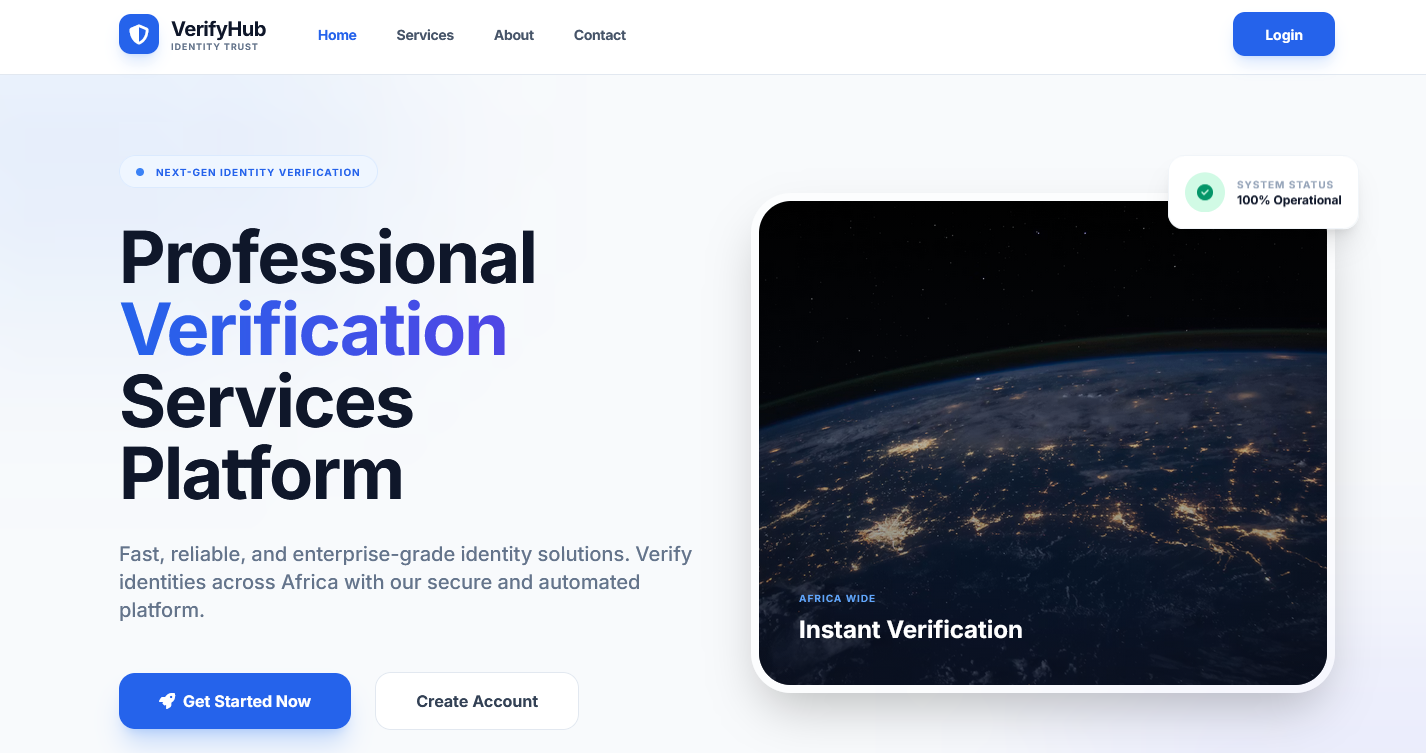 Verification website